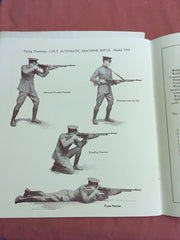 Colt Auotmatic Machine Gun and Rifle handbook of 1919