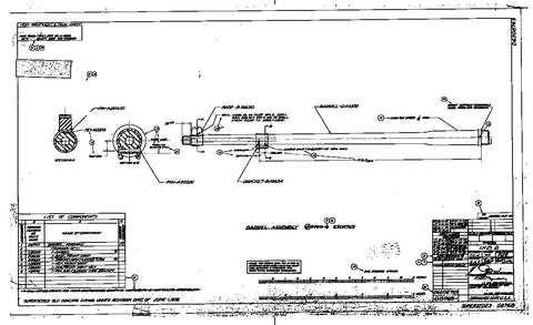 Blueprints, M1918a2 Barrel, gas tube, forearm, front sight, ect