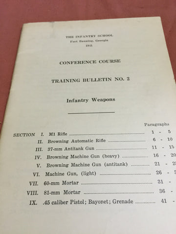 Conference Course Training Bulletin No2