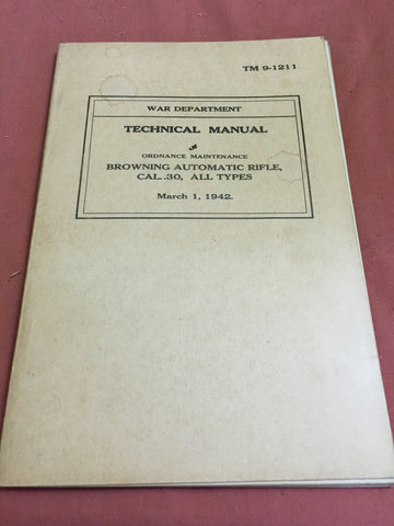 TM 9-1211 Ordnance Maintenance Techincal Manual