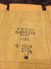 WWI Bandoleer right side