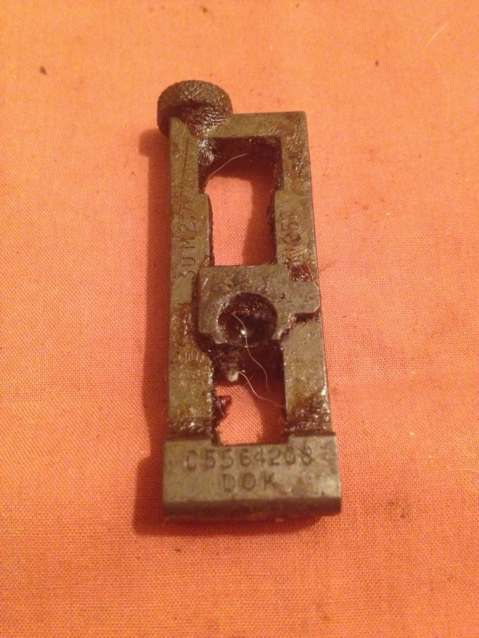 WWII Production M1918a2 rear sight leaf