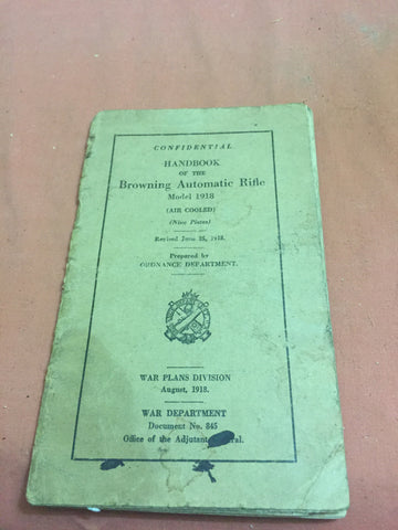 Handbook of the Browning Automatic Rifle June 25 1918